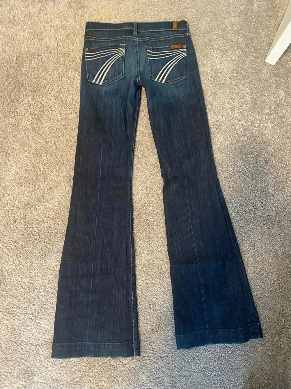 7 For All Mankind Dojo Flare Bootcut Jeans - Size 25 - Picture 4 of 4